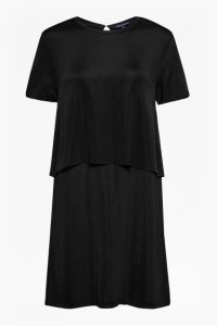 Wonder Jersey Draped Dress - black