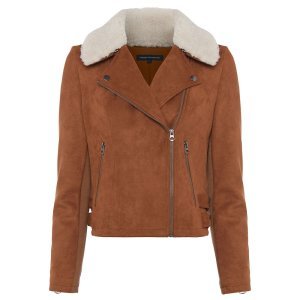 French Connection - Amaranta shearling suedette jacket