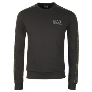 Ea7 Emporio Armani - Camo piped sleeve sweatshirt