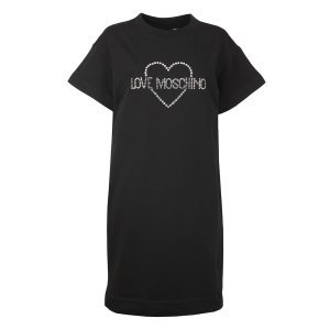 Diamante Heart Logo Sweat Dress