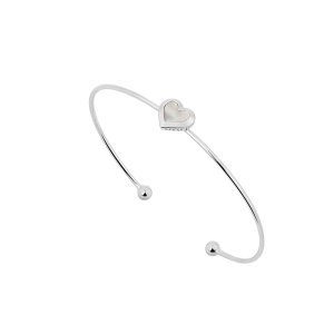 Heshra Mother of Pearl Heart Cuff