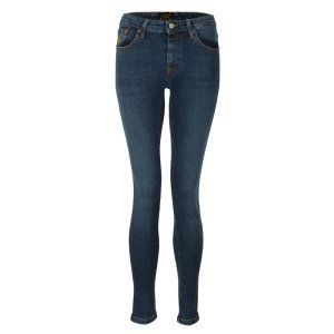 Leather Patch Super Skinny Jean