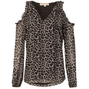 Michael Kors - Leopard cold shoulder top