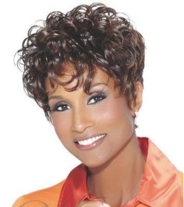 Capless Curly 120% Short Wigs