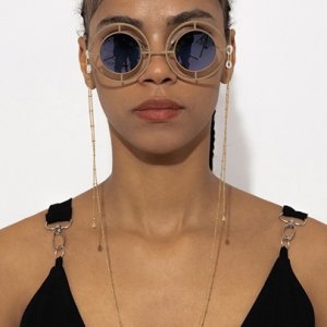 Fashion Simple Beaded Water Drop Glasses Chain Hanging Neck Non-slip Glasses Rope
