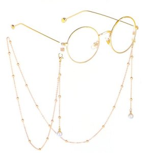Golden Metal Glasses Chain Holder Lanyard Necklace