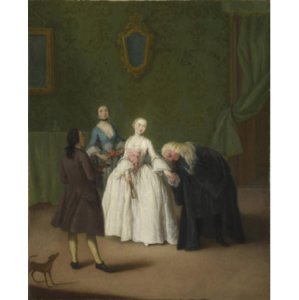 National Gallery Company - A nobleman kissing a lady's hand