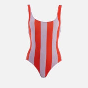 Solid & Striped Women's The Anne-Marie South Beach Swimsuit - Lavender Red Stripe - XS - Multi