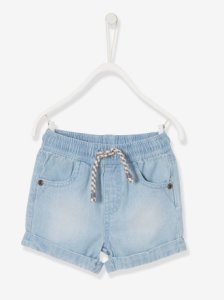 Denim Shorts with Elasticated Waistband, for Baby Boys blue light wasched
