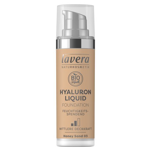 Lavera Hyaluron Liquid Foundation - Honey Sand - 30ml