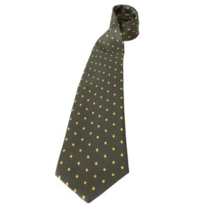 Equetech Adult Diamond Show Tie Forest Green/Gold