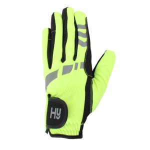 HY5 Adults Reflective Softshell Gloves Yellow