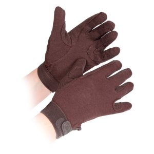 Shires Adults Newbury Riding Gloves Brown