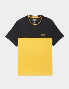 Mens Barbour International Blocker Short Sleeve T-Shirt - Exclusively to Tessuti Yellow, Yellow