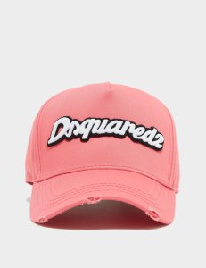 Mens Dsquared2 Script Logo Cap Pink, Pink