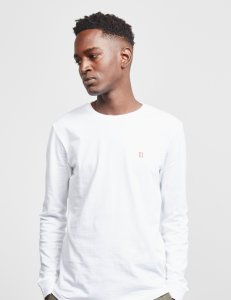 Mens Les Deux Norgaard Long Sleeve T-Shirt - Online Exclusive White, White