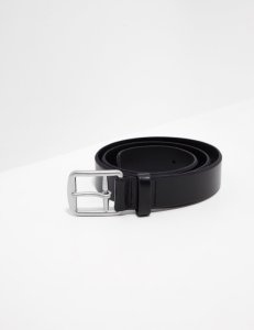 Mens Polo Ralph Lauren Classic Leather Belt Black, Black