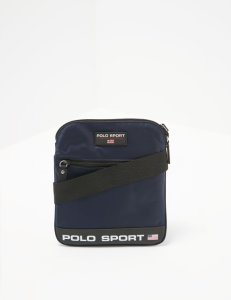 Mens Polo Ralph Lauren Sport Flat Crossbody Bag Blue, Blue