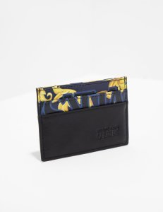 Mens Versace Jeans Couture Baroque Card Holder Navy blue, Navy blue