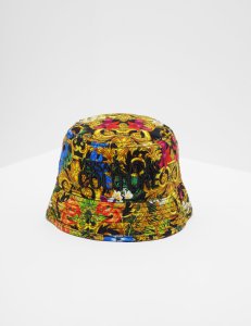 Mens Versace Jeans Couture Tropical Bucket Hat Gold, Gold