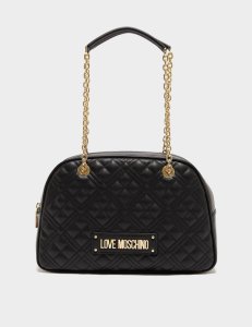 Women's Love Moschino Quilted Dome Bag Black, Black