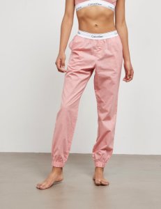Womens Calvin Klein Underwear Band Pyjama Bottoms Pink, Pink