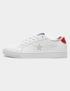 Womens Tommy Hilfiger Star Stud Trainers White, White