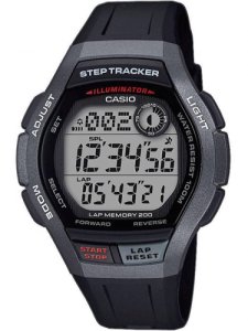 Casio CASIO Collection Step Tracker Digital Black Plastic Strap Watch WS-2000H-1AVEF