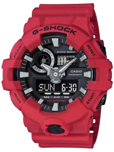 Casio G-Shock Classic Red Strap Watch GA-700-4AER