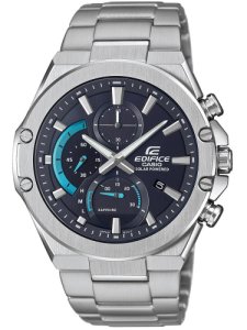 Casio Mens Edifice Stainless Steel Bracelet Black Chronograph Date Watch EFS-S560D-1AVUEF