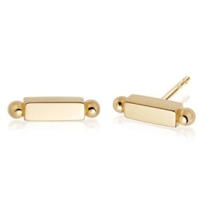Daisy London Stacked Gold Plated Bar Stud Earrings EB8012_GP