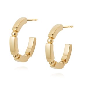 Daisy London Stacked Gold Plated Chunky Hoops EB8007_GP