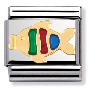 Nomination CLASSIC Gold Animals of the Water Fish Charm 030213/02