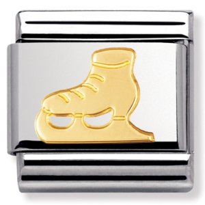 Nomination CLASSIC Gold Sports Collection Ice Skate Charm 030106/01