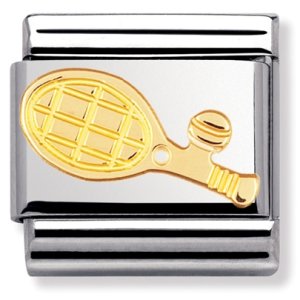 Nomination CLASSIC Gold Sports Collection Tennis Racket Charm 030106/05