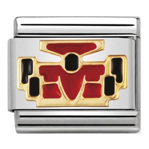 Nomination CLASSIC Gold Sports Red Formula 1 Car Charm 030203/23