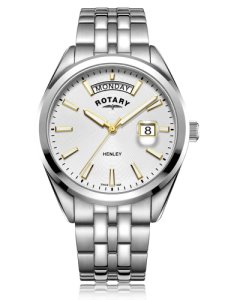 Rotary Mens Henley Stainless Steel Silver Dial Bracelet Watch GB05290/70