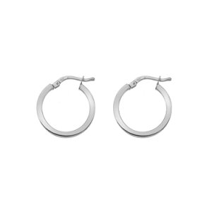 Sterling Silver 15mm Square Hoop Earrings SHP15SQ