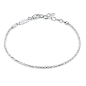 Thomas Sabo Silver Plain Rope Bracelet A1404-001-12-L19.5V