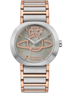 Vivienne Westwood Ladies Clerkenwell Two Colour Rose Gold Plated Bracelet Watch VV222GRTT