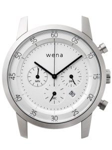 Wena Wrist Quartz Chronograph White Watch Head WNWHWC01BW.AE