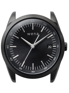 Wena Wrist Solar Three Hands Black Watch Head WNWHTS01BB.AE
