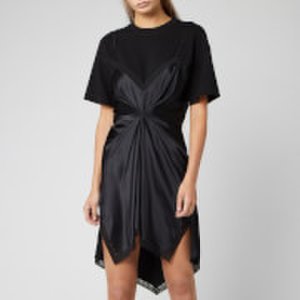 Alexander Wang Women's Cinched T-Shirt Slip Dress - Black - US 6/UK 10 - Black