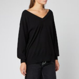 Alexander Wang Women's Oversized Long Sleeve Pullover - Black - L - Black