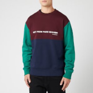 Drôle De Monsieur Men's Panelled Slogan Sweatshirt - Multi1 - XL