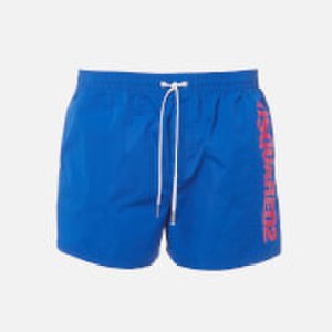 Dsquared2 Men's Vertical Logo Swim Shorts - Blue/Pink - S