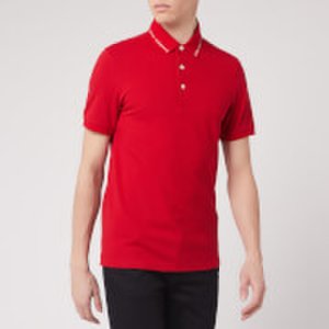 Emporio Armani Men's Collar Logo Polo Shirt - Red - S