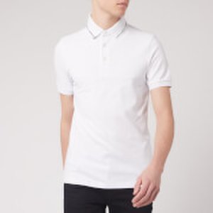 Emporio Armani Men's Collar Logo Polo Shirt - White - S