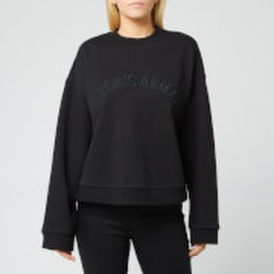 Emporio Armani Women's Loose Logo Sweater - Black - IT 36/UK 4
