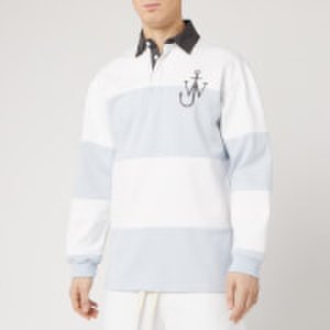 JW Anderson Men's Panelled Polo Rugby Shirt - Glacier Blue - S